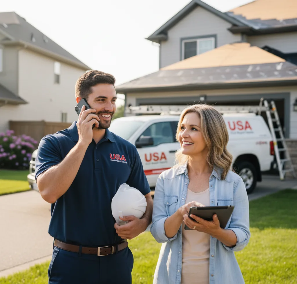 USA Roof Repair Experts customer support in Sidney Center